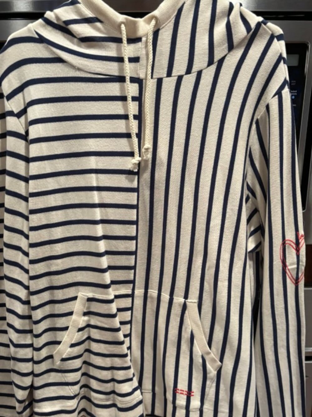 Peace Love World striped hoodie size 2X